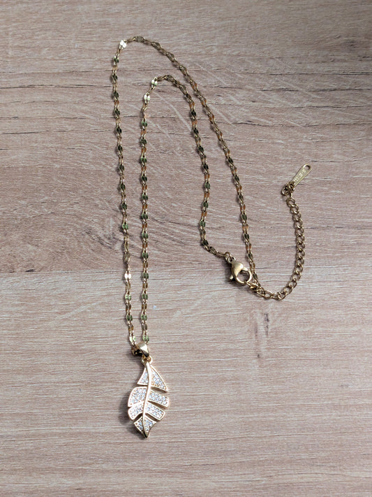 Collier Feuille
