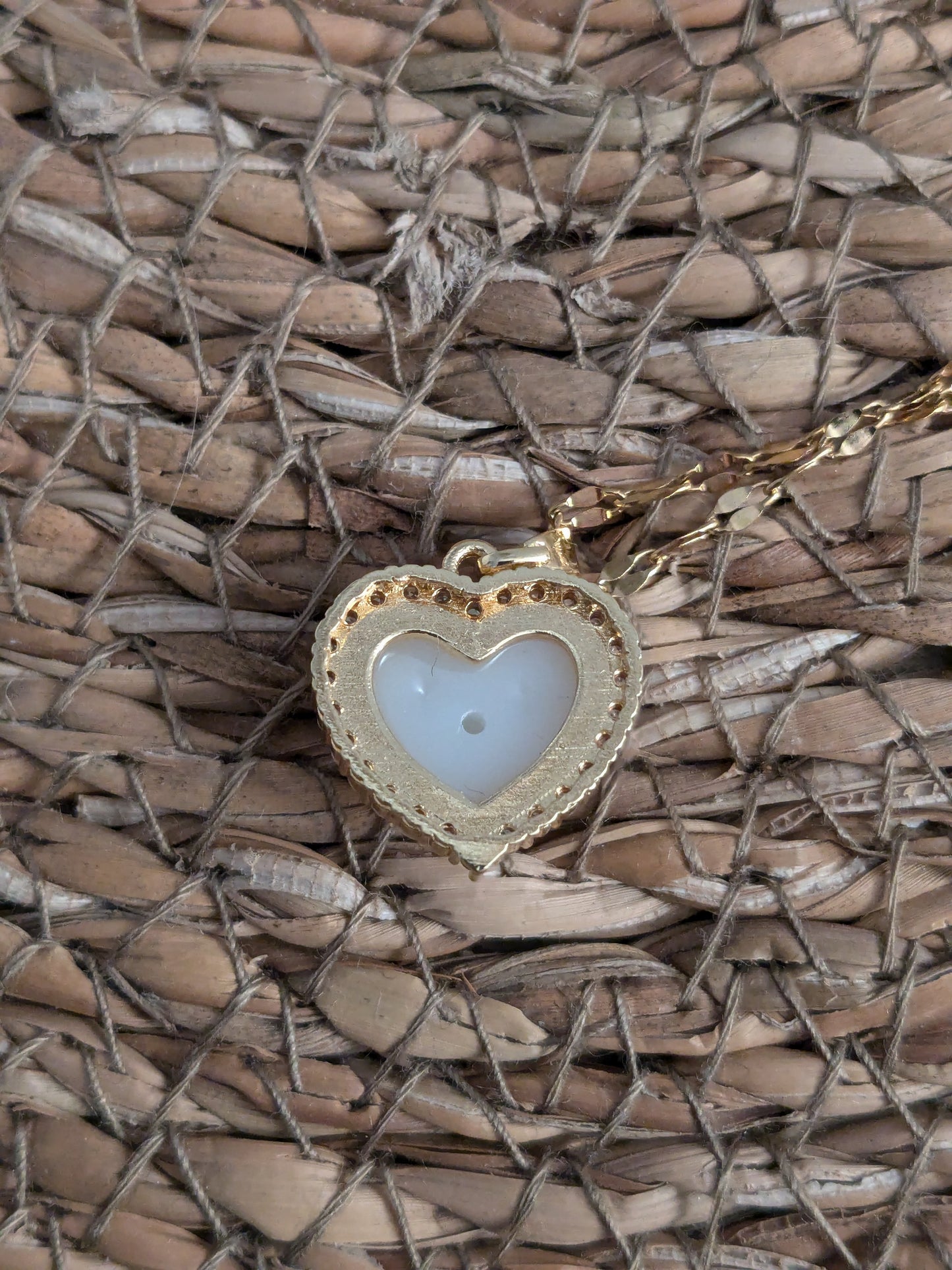 Collier Coeur nacre