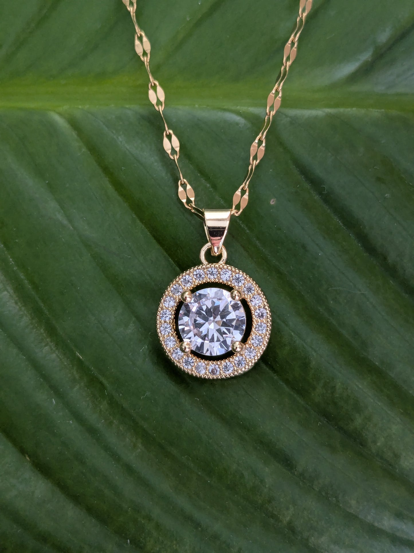 Collier Diamant rond