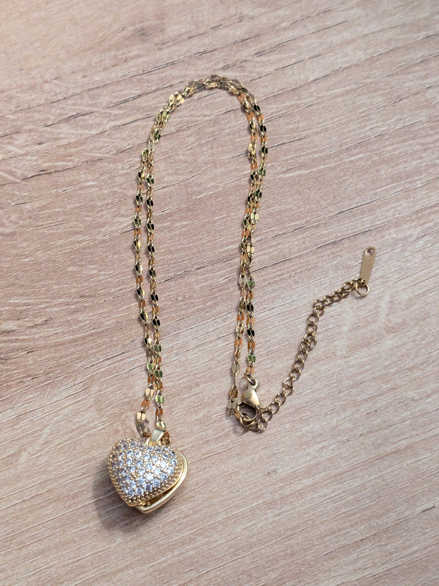 Collier coeur Perle