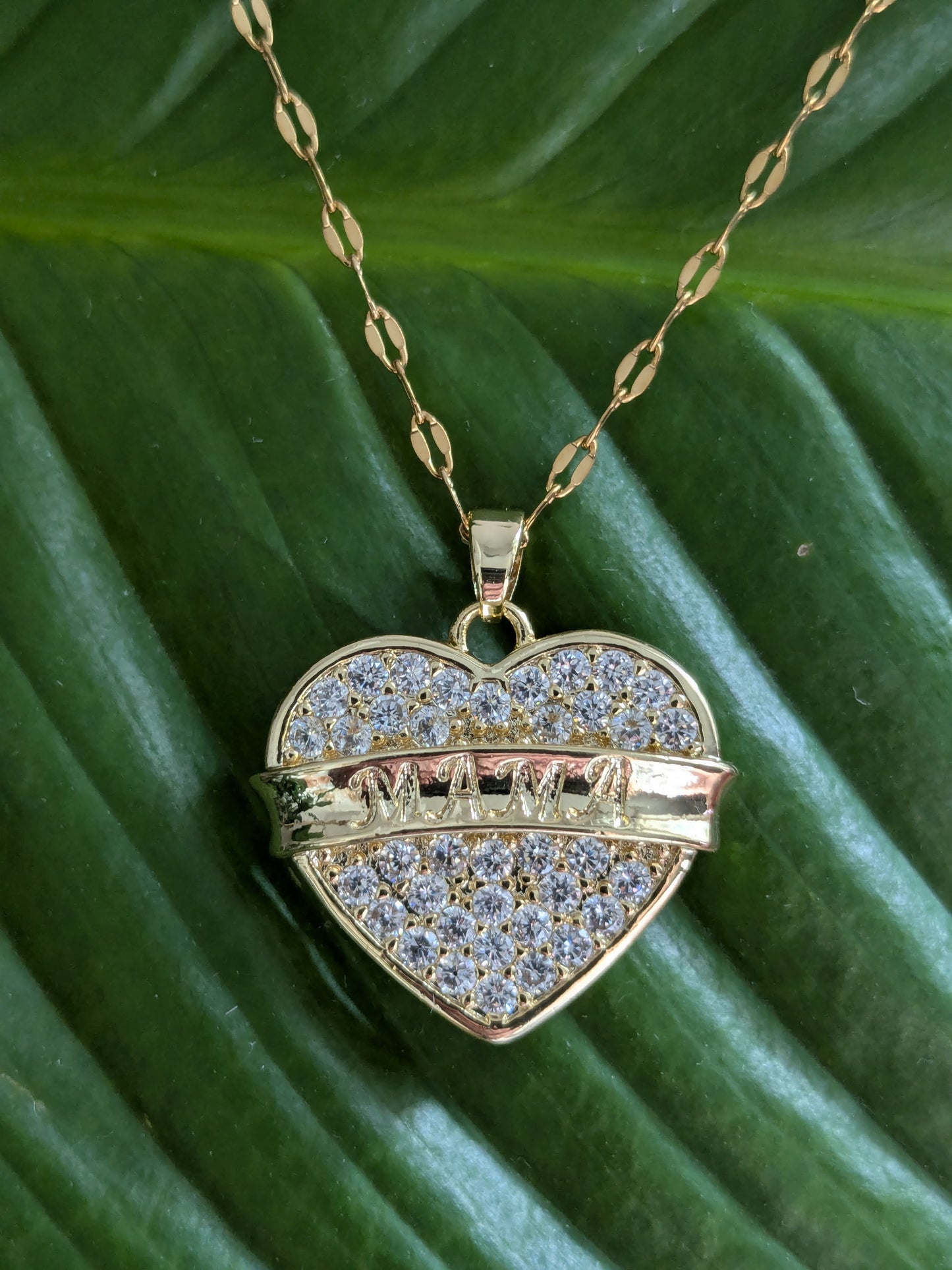 Collier Mama strass