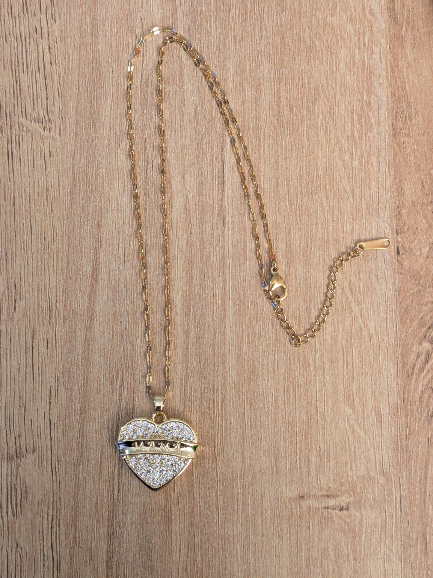 Collier Mama strass