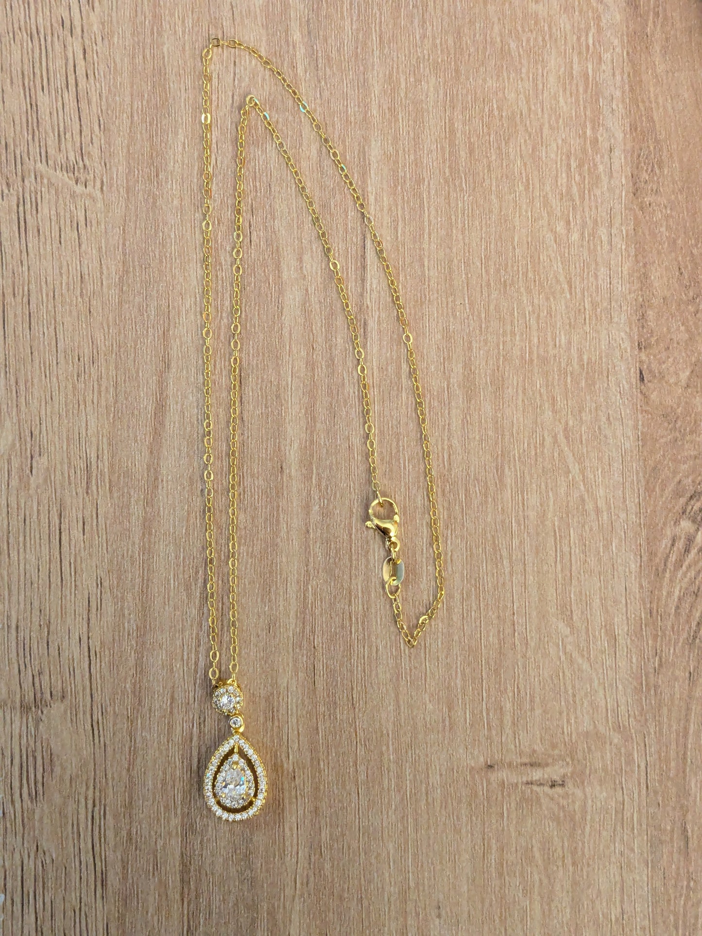 Collier Goutte strass