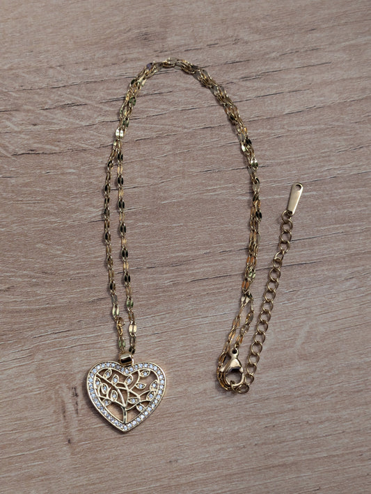 Collier Coeur Arbre