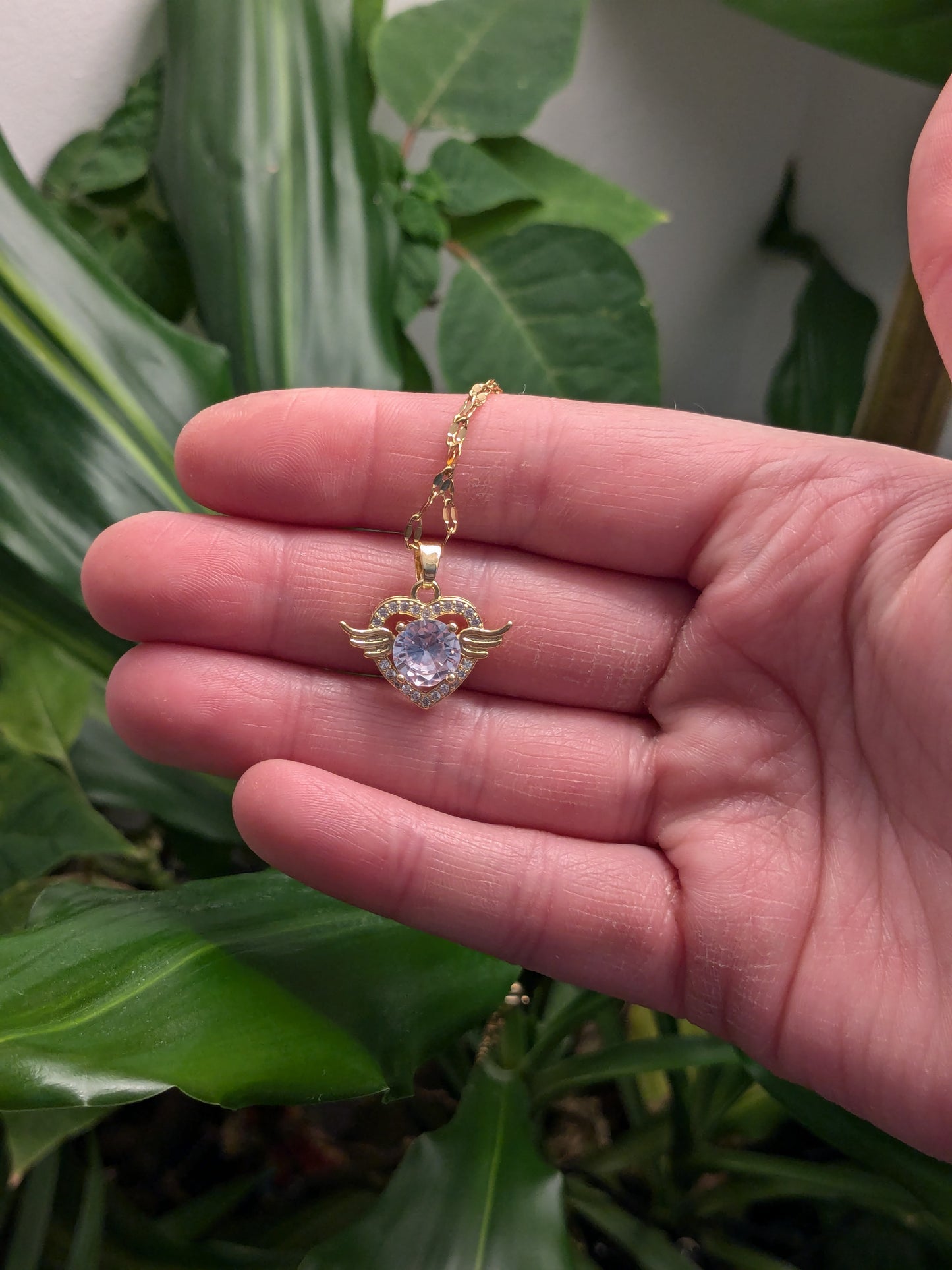 Collier Coeur ailés