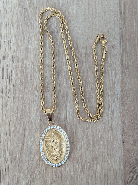 Collier Vierge de Guadalupé