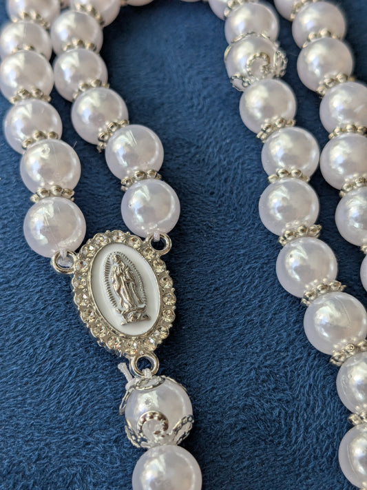 Chapelet perles imitation AR