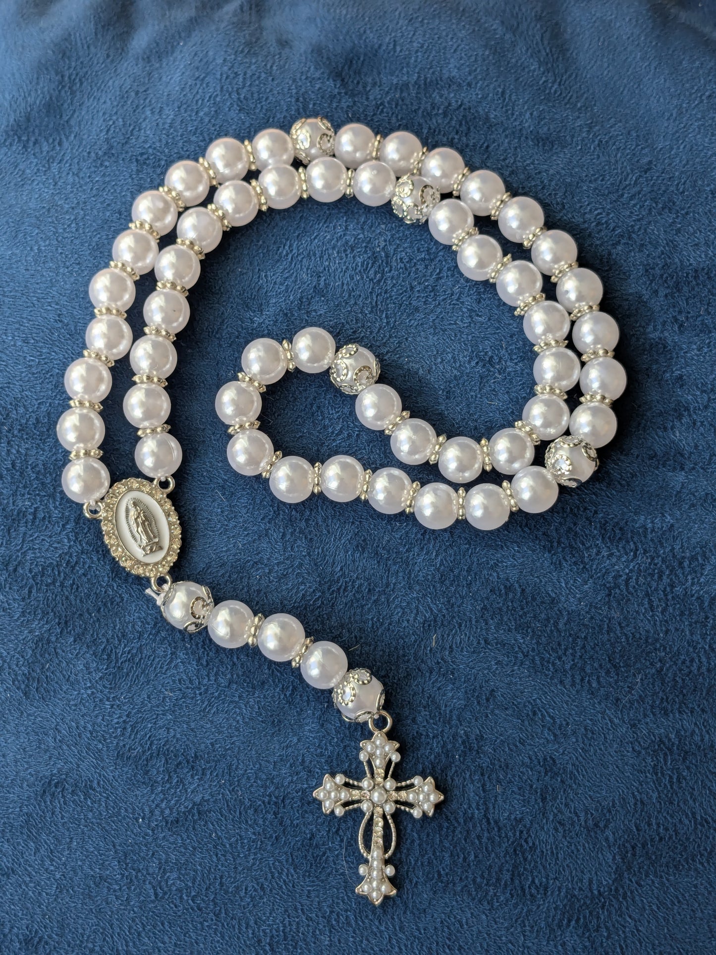 Chapelet perles imitation AR