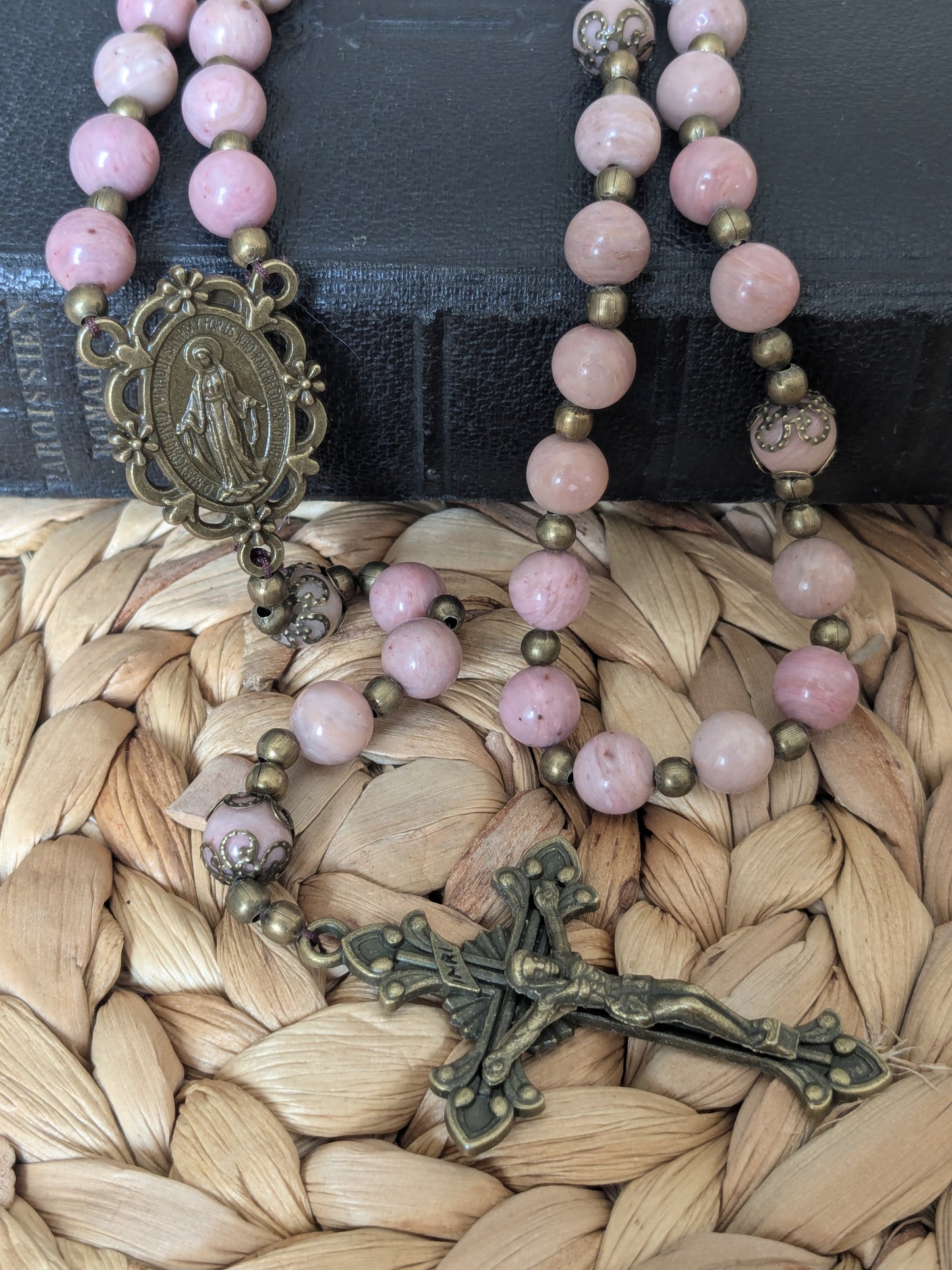 Grand Chapelet en Rhodonite