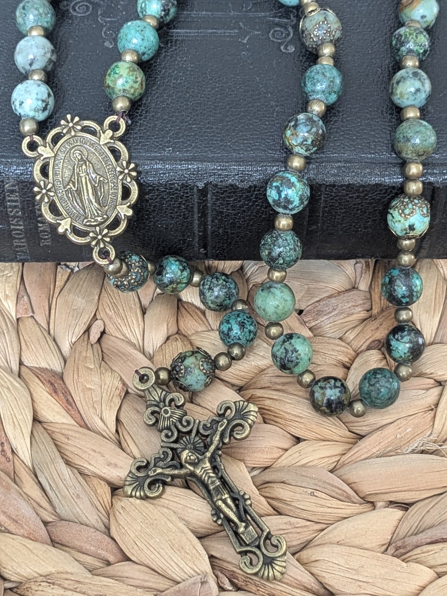 Grand Chapelet en Turquoise