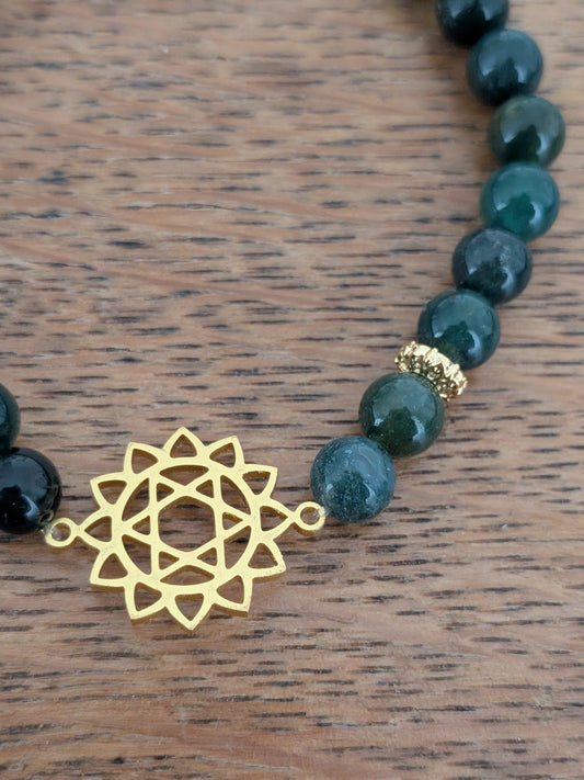 Bracelet Juif en Agate mousse