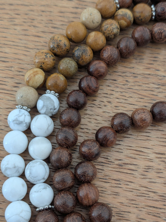 Grand mala en Howlite blanche