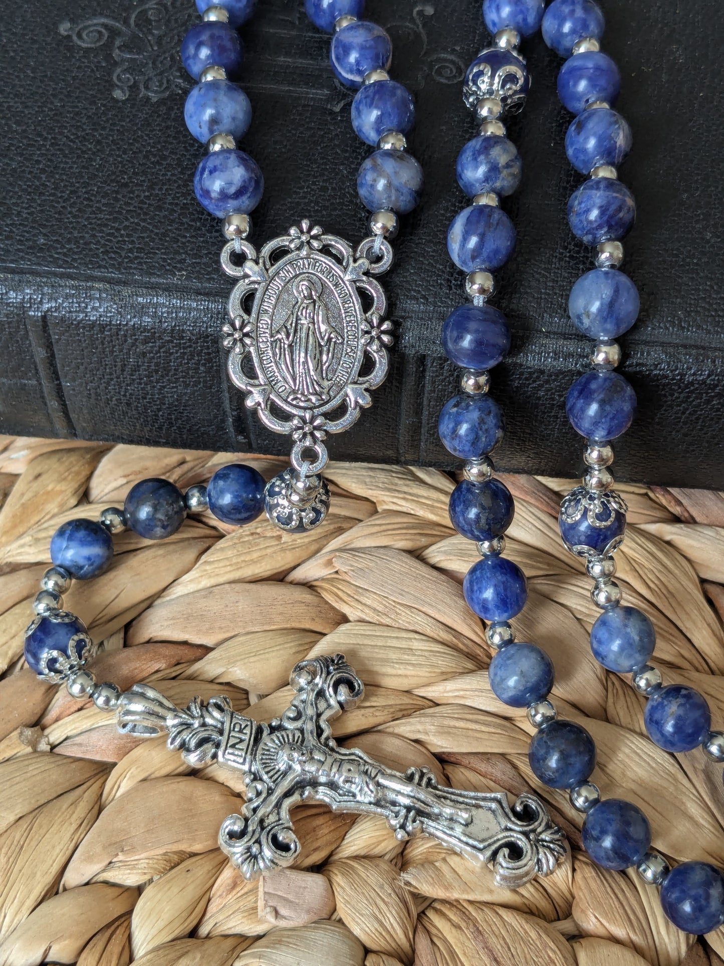 Grand Chapelet en Sodalite