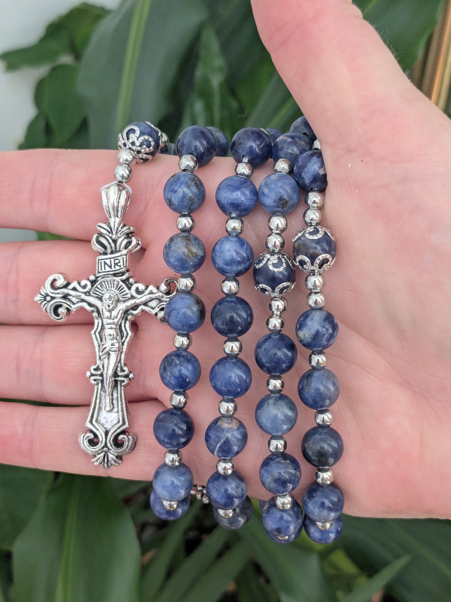 Grand Chapelet en Sodalite
