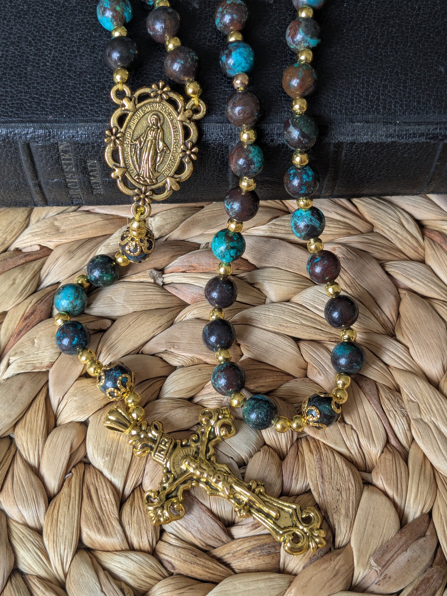 Grand Chapelet en Chrysocolle