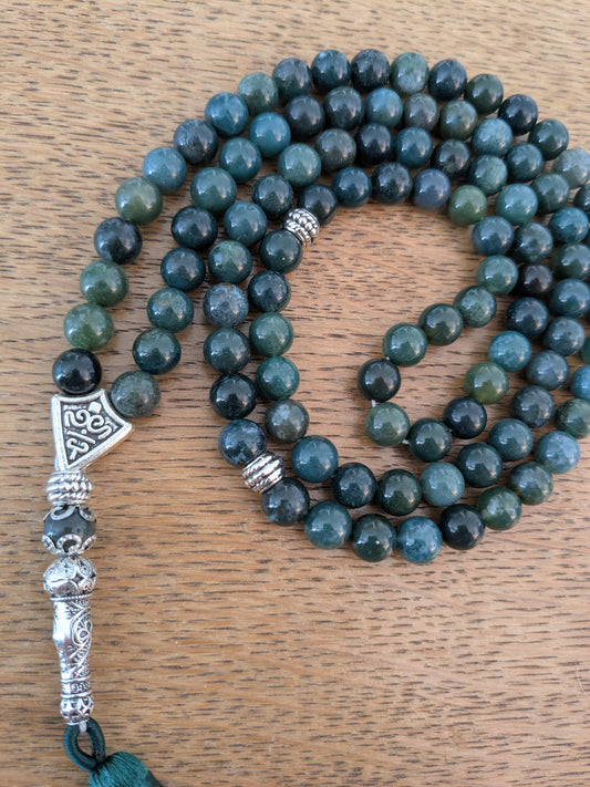 Grand misbaha en Agate Mousse