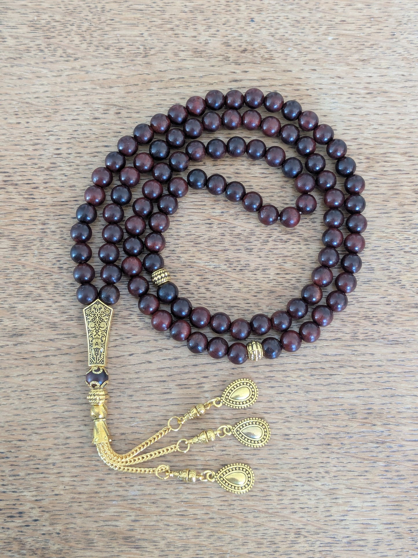 Grand misbaha en Bois Rouge