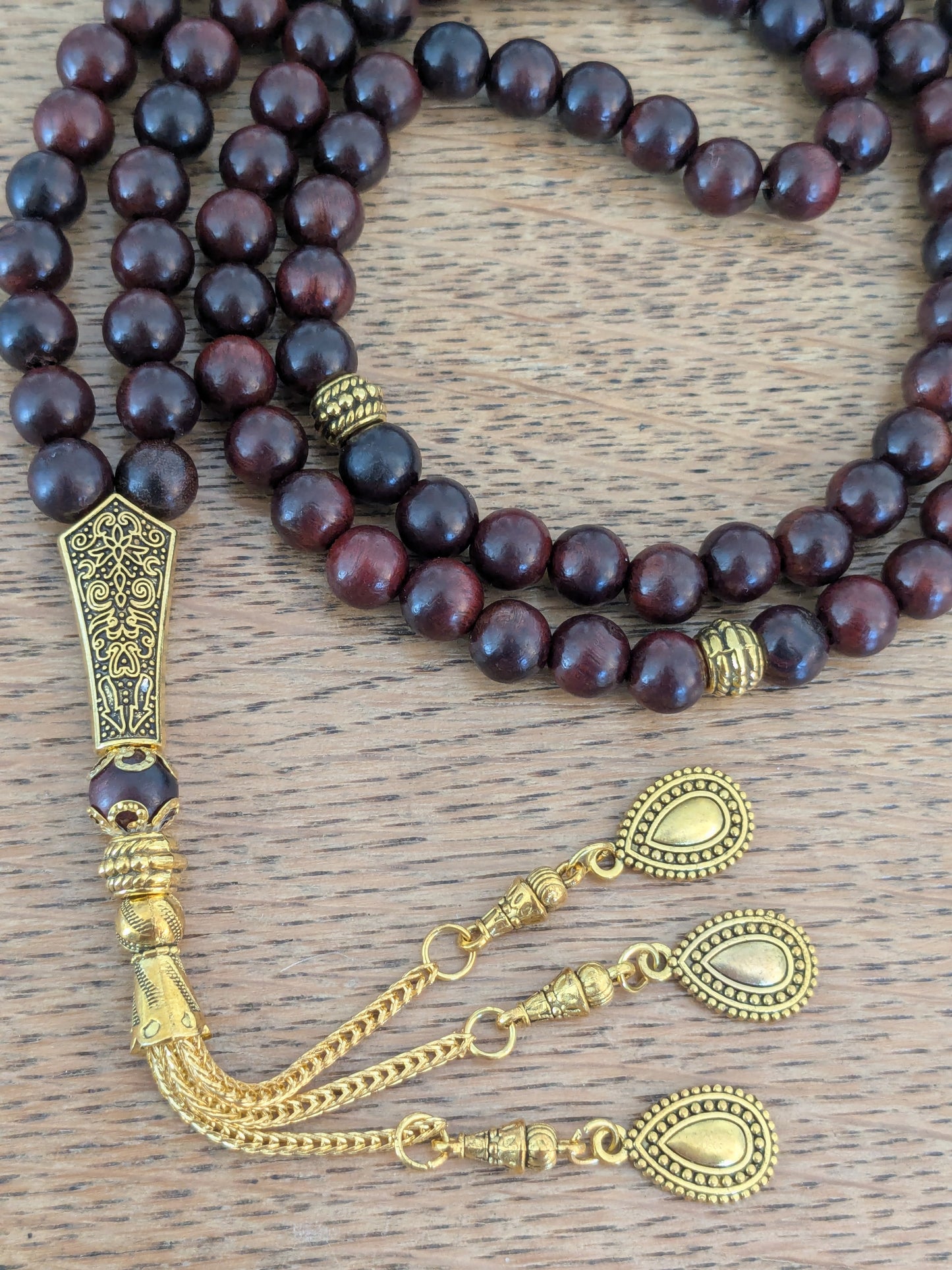 Grand misbaha en Bois Rouge