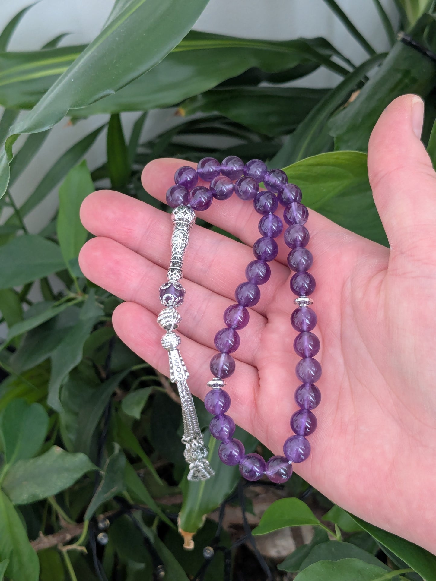 Petit tasbih en Améthyse