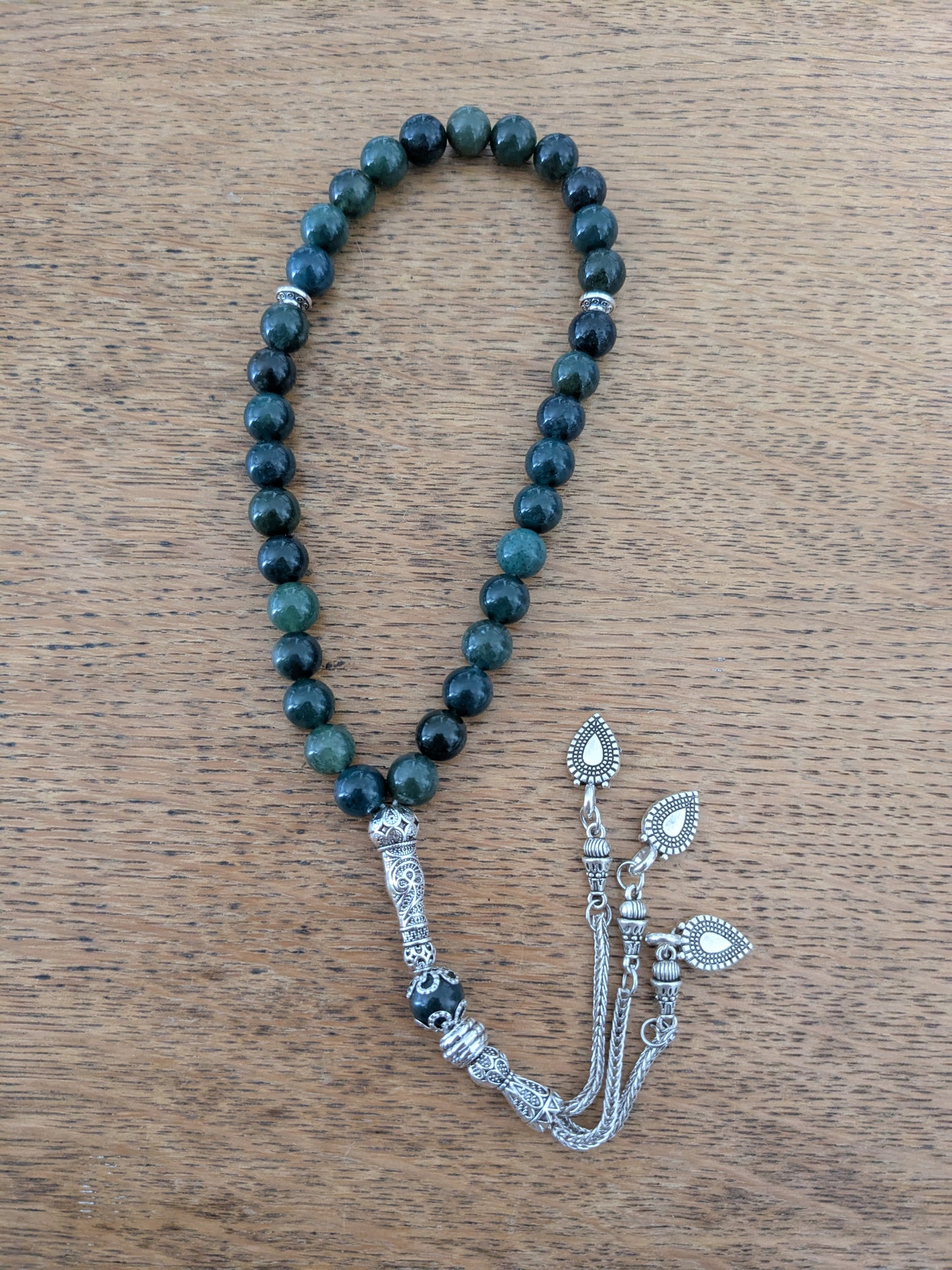 Petit misbaha en Agate Mousse