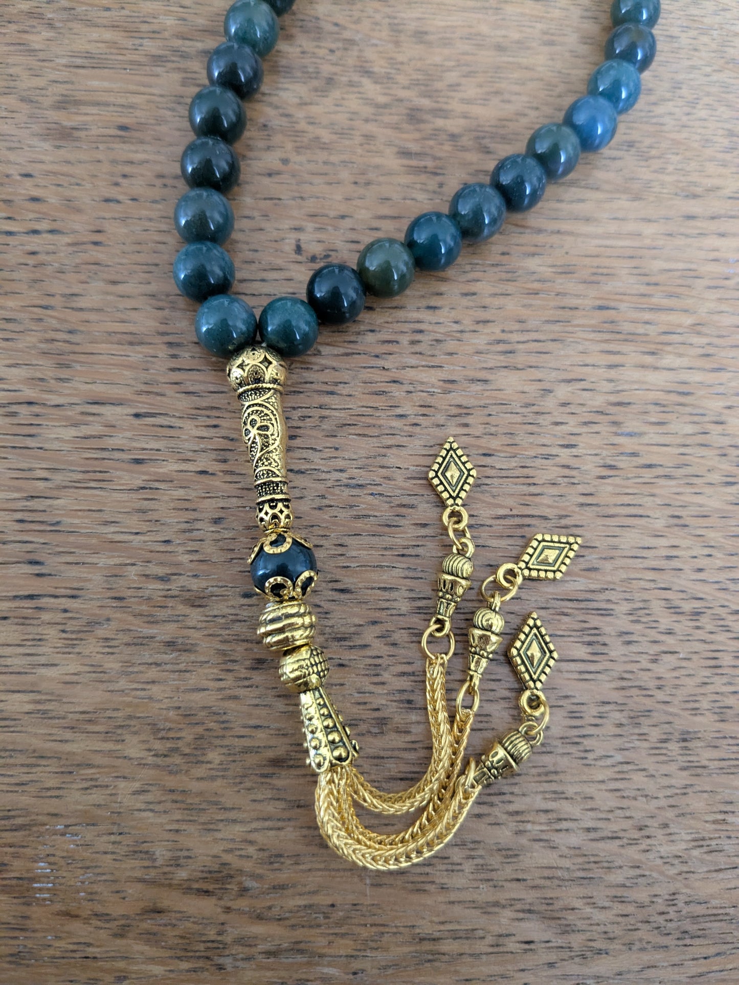 Petit misbaha en Agate Mousse