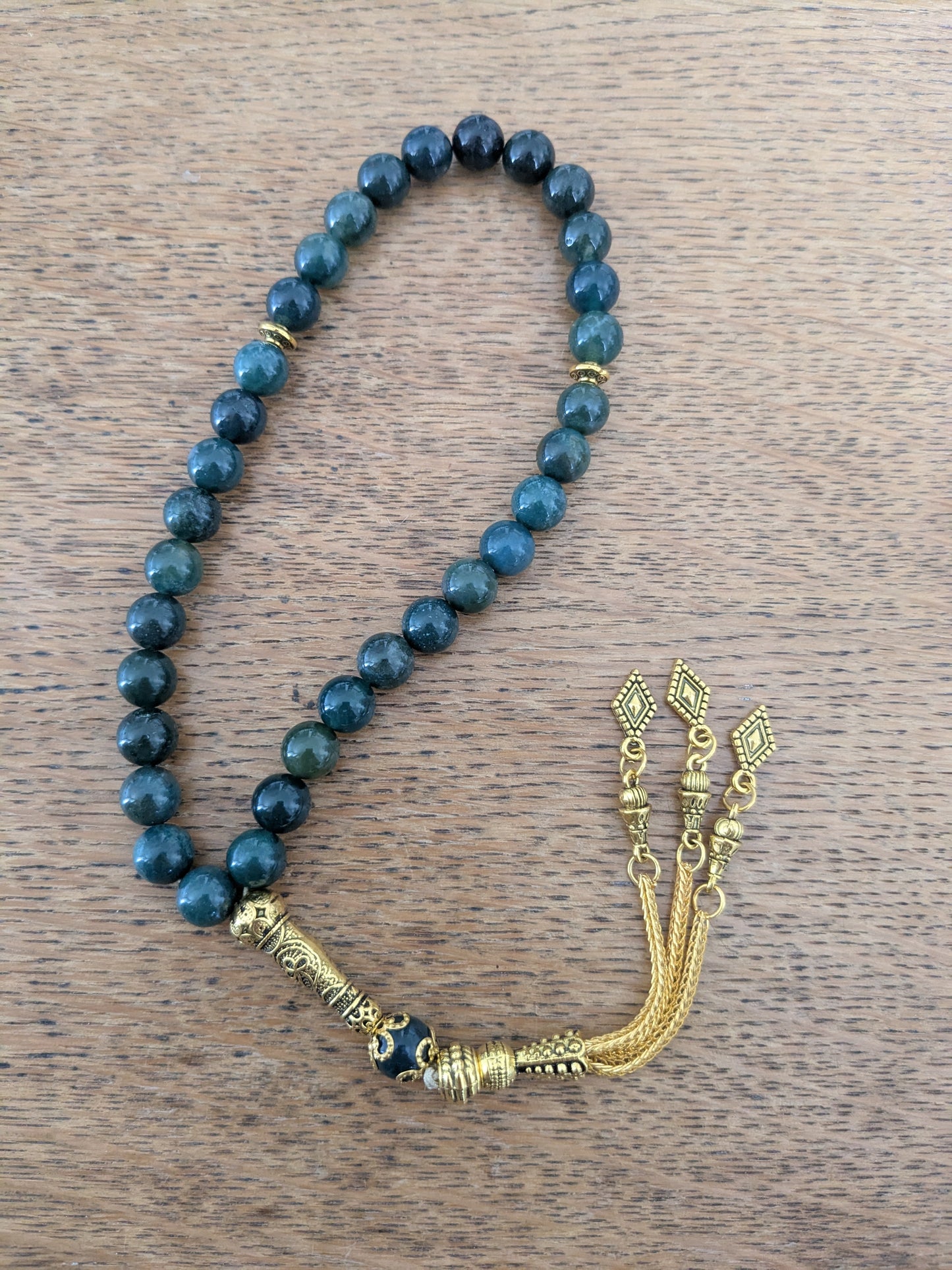 Petit misbaha en Agate Mousse