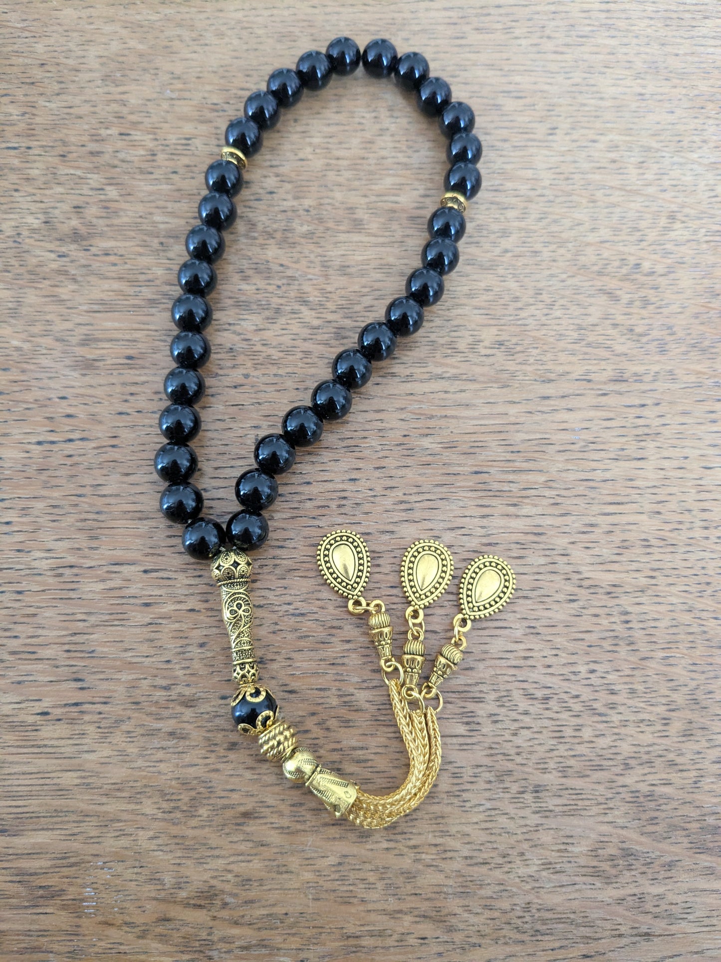 Petit misbaha Obsidienne noire