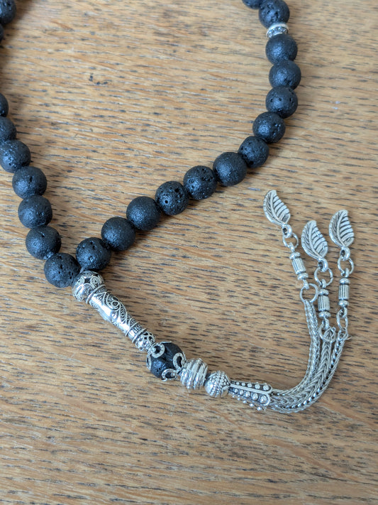 Petit misbaha en Pierre de Lave