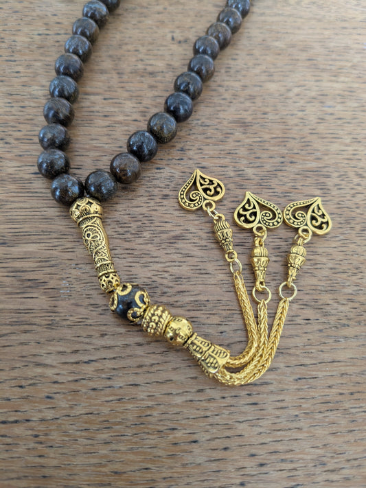 Petit misbaha en Bronzite