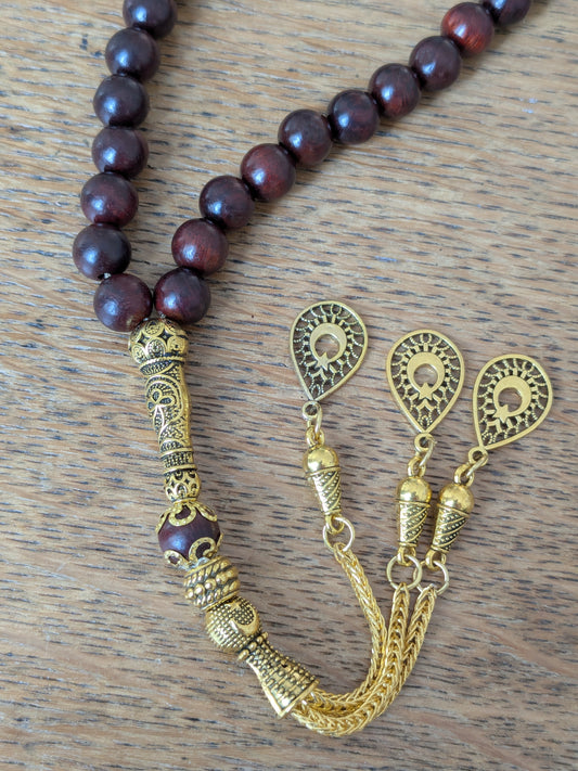 Petit misbaha en Bois rouge