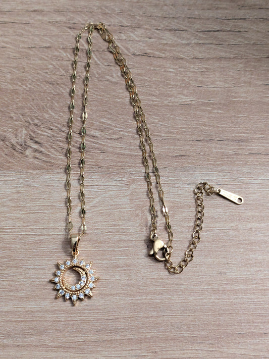 Collier Soleil et Lune