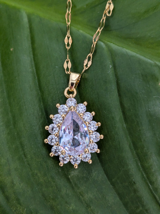 Collier Goutte fleur