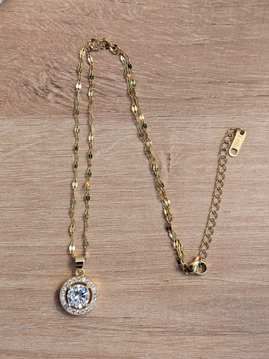 Collier Diamant rond
