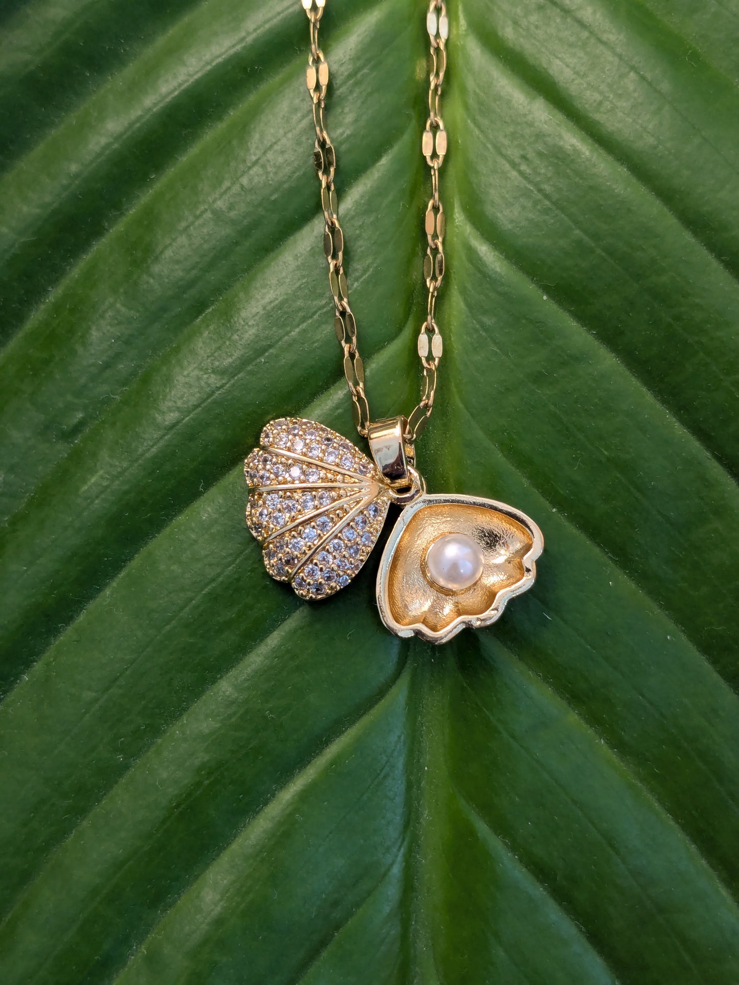 Collier Coquillage et Perle