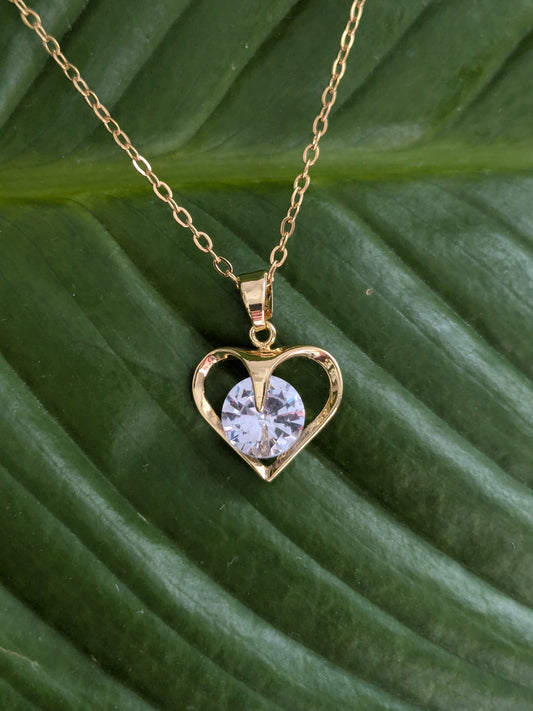 Collier Coeur diamant