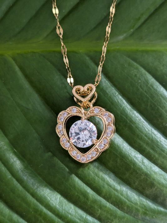 Collier Coeur diamant