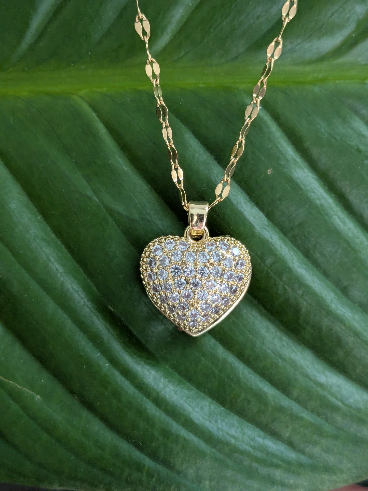 Collier coeur Perle