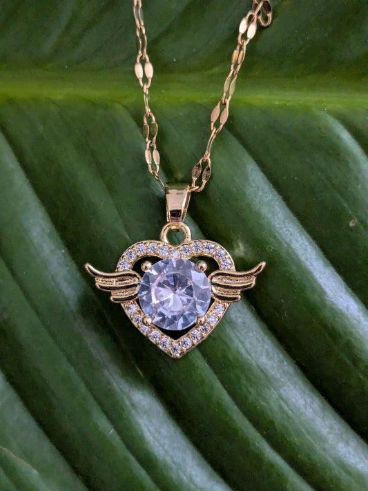 Collier Coeur ailés