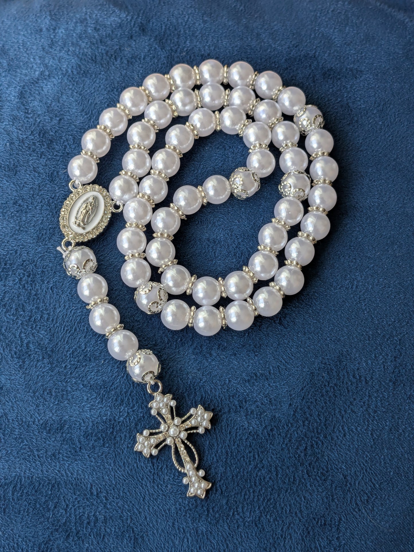 Chapelet perles imitation AR