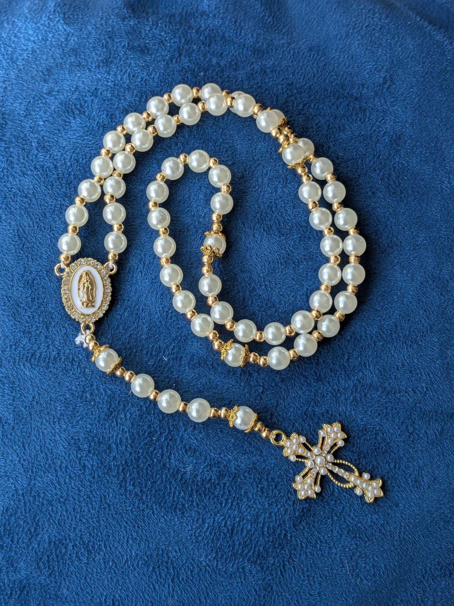 Chapelet perles imitation petit OR