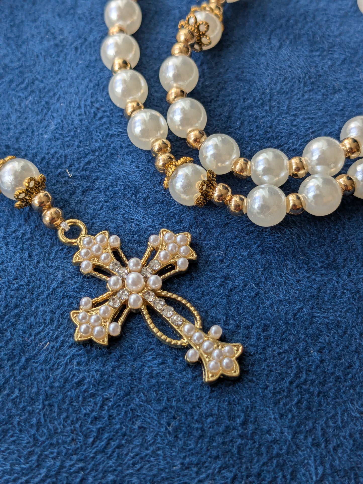 Chapelet perles imitation petit OR