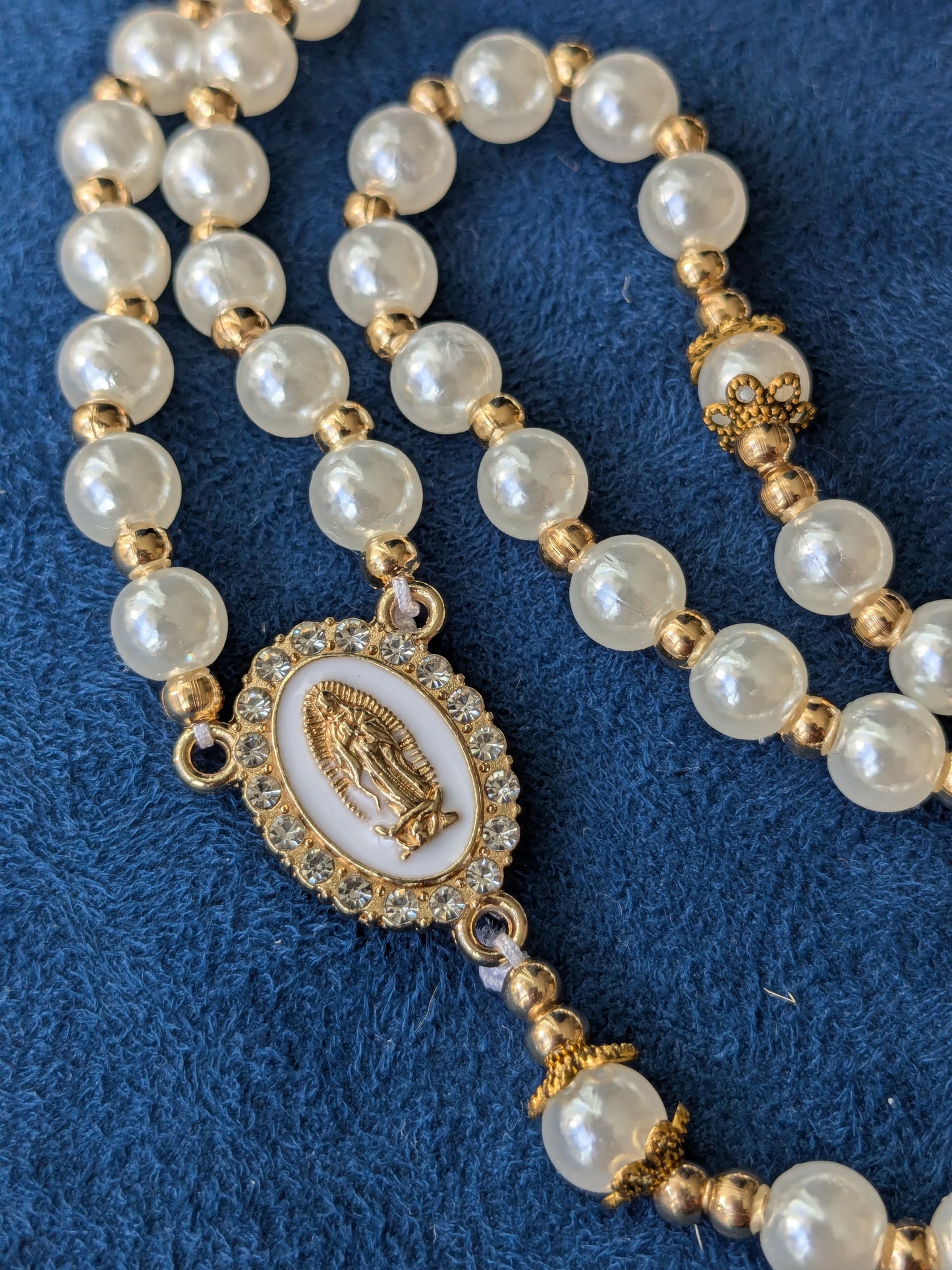 Chapelet perles imitation petit OR