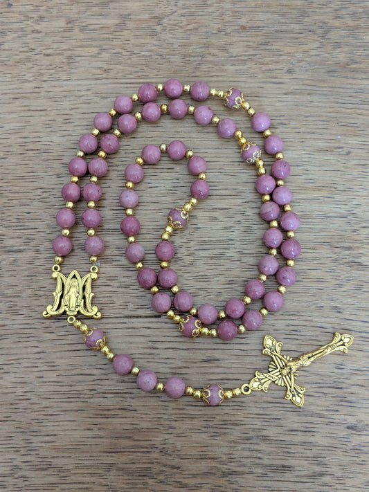 Large Rhodonite Rosary 