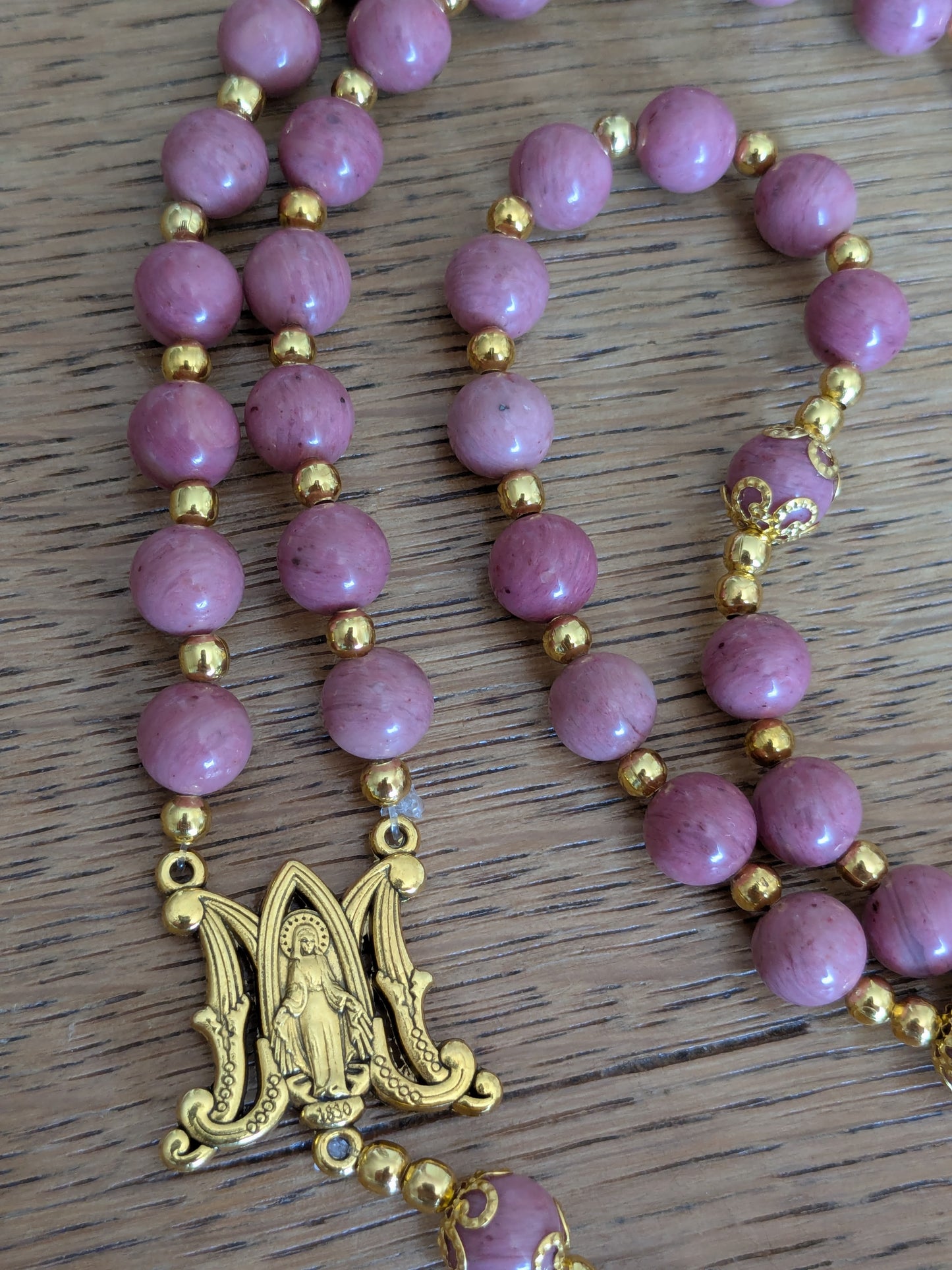 Large Rhodonite Rosary 