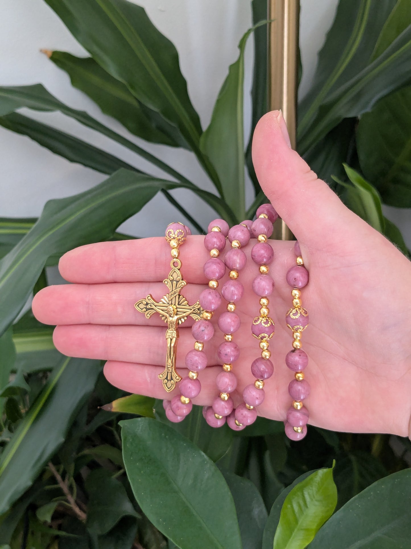 Large Rhodonite Rosary 
