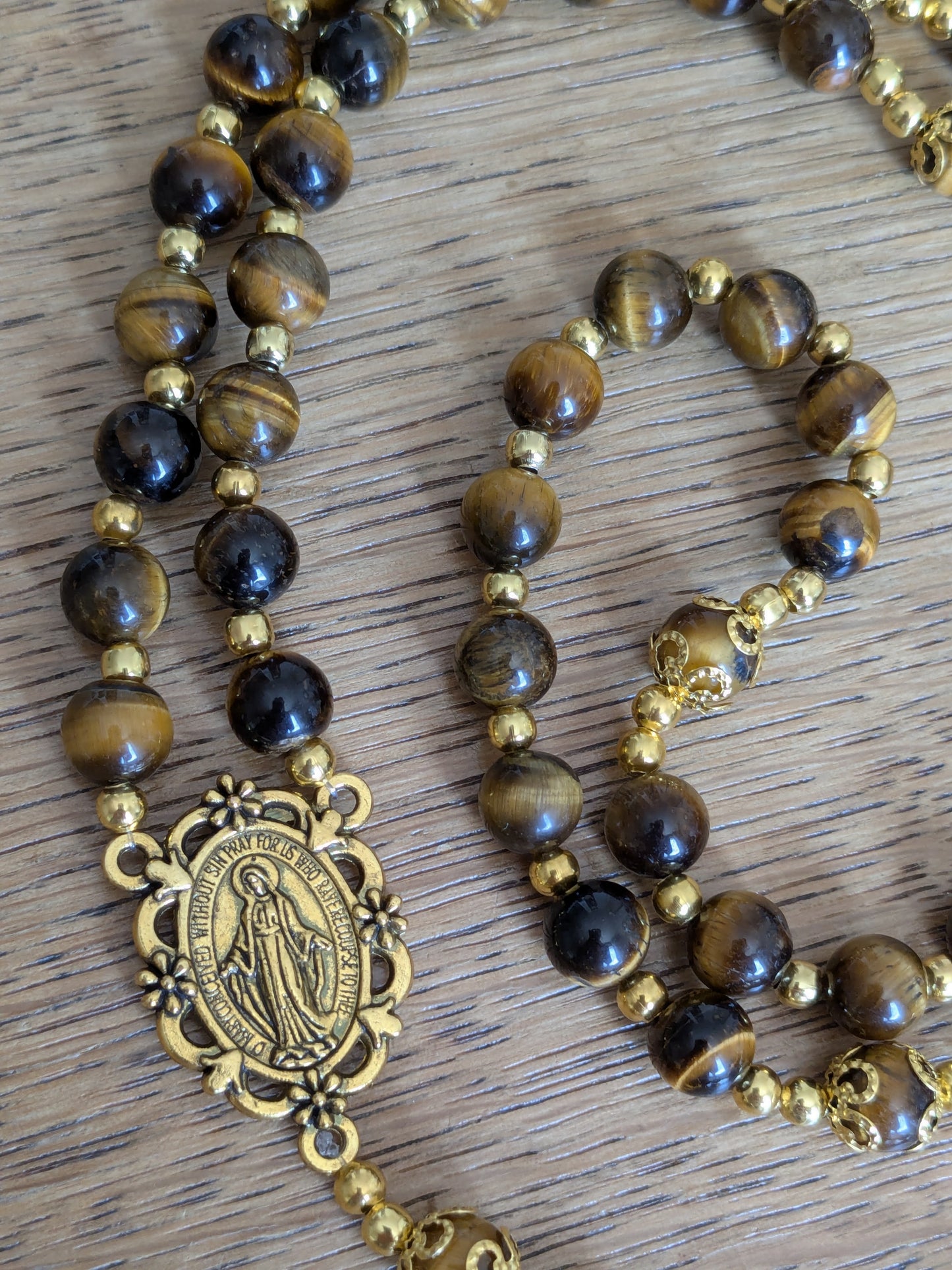 Grand Chapelet en Oeil de tigre