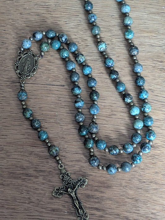 Grand Chapelet en Turquoise