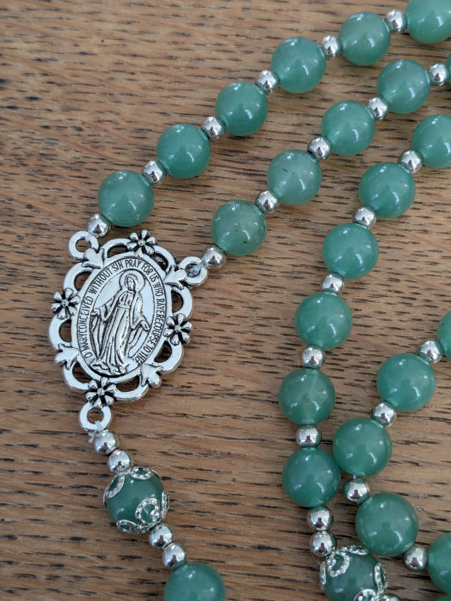 Grand chapelet en Aventurine verte
