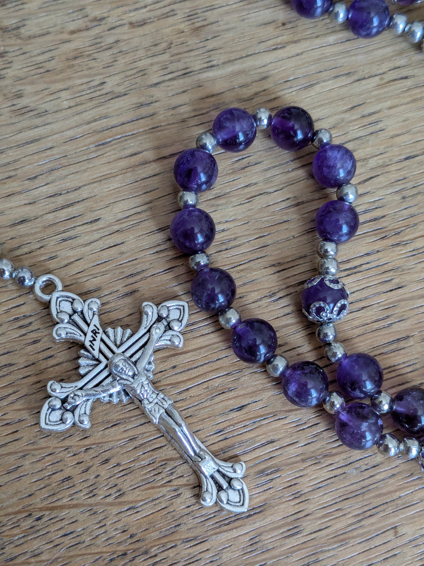 Grand Chapelet Catholique en Améthyste
