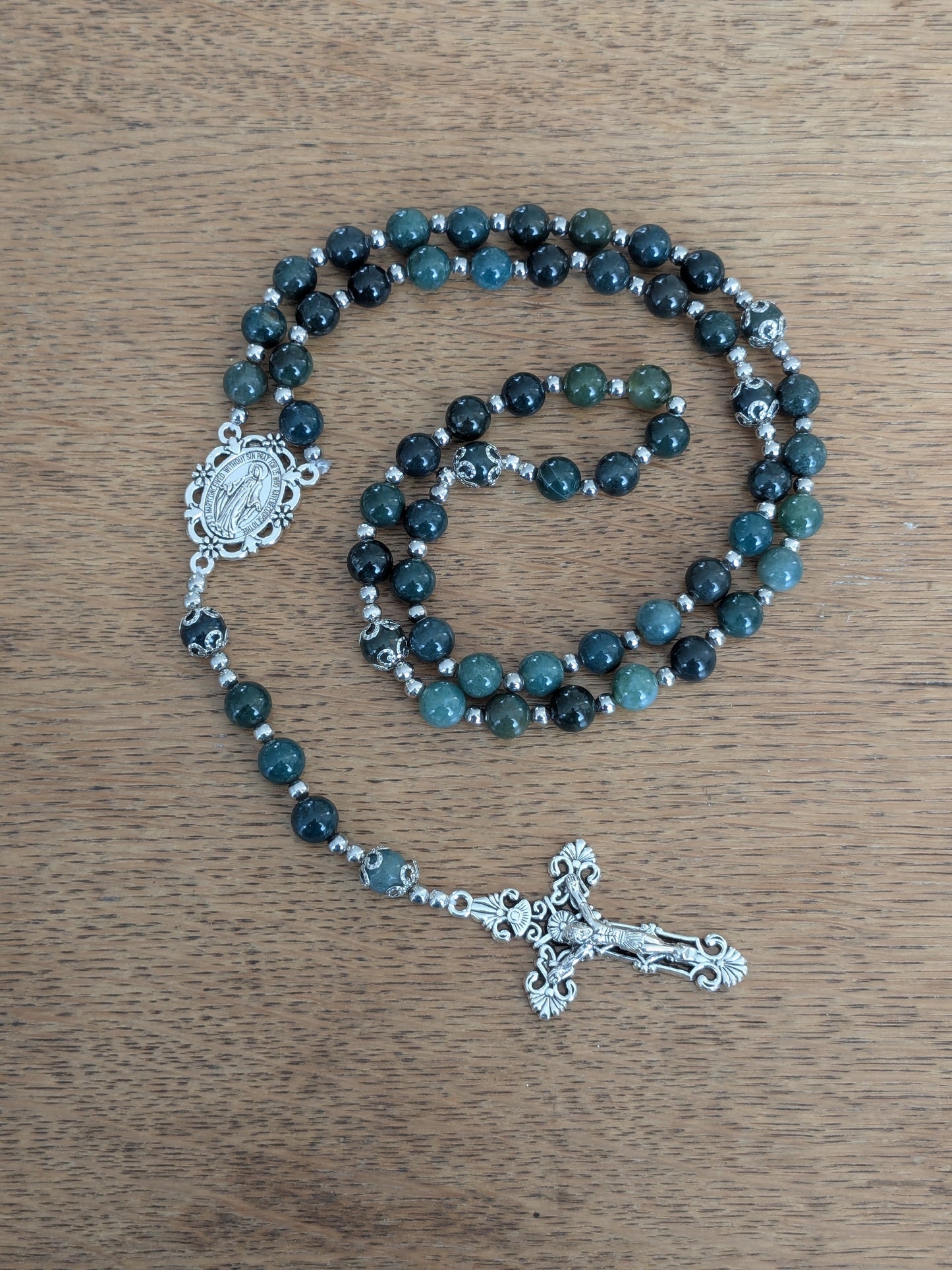 Grand Chapelet en Agate Mousse